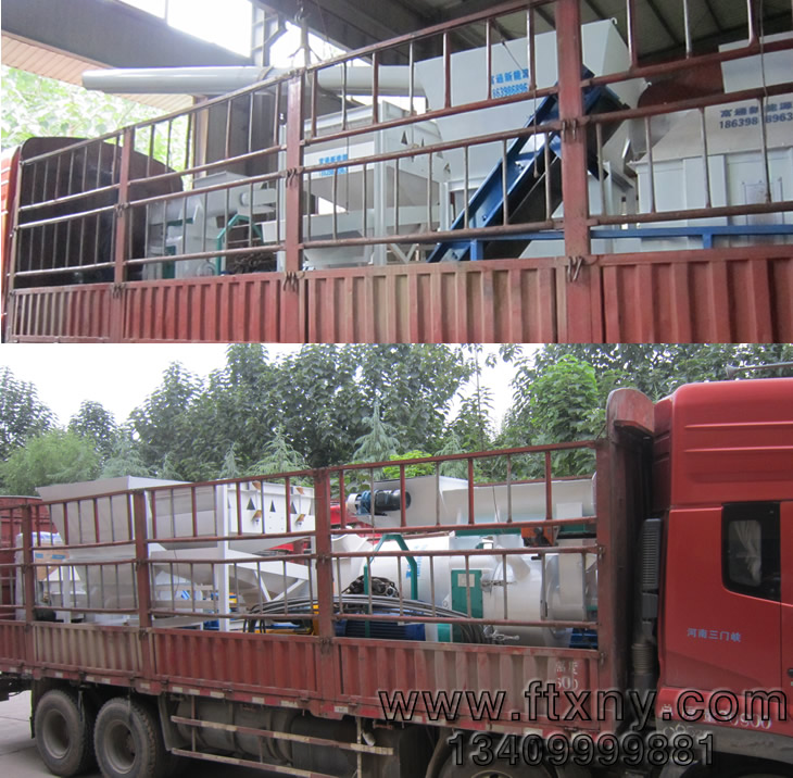 安徽淮南木屑顆粒機生產線發貨圖片