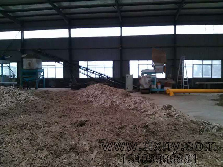 山東棗莊木屑顆粒機生產線