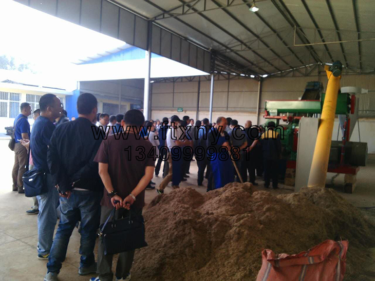 煙杆顆粒機客戶現場