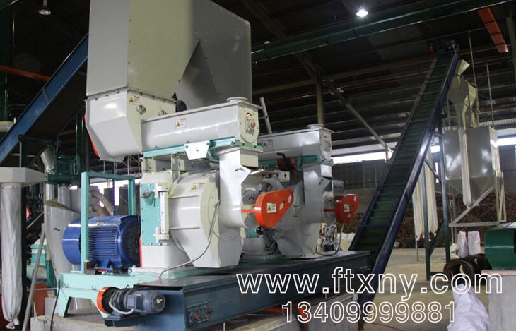 時產2.5噸木屑顆粒機生產線