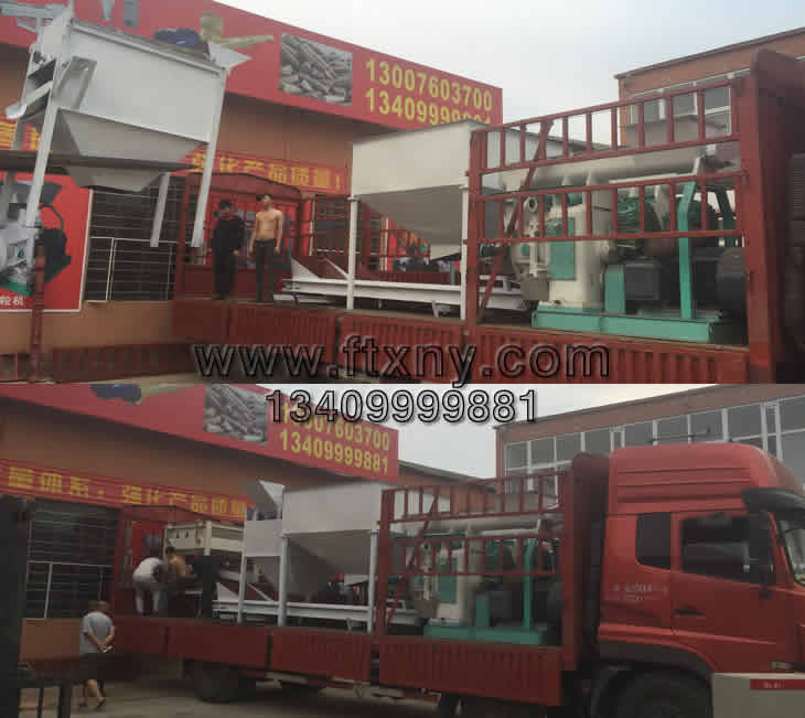 江西贛州木屑顆粒機發貨圖片