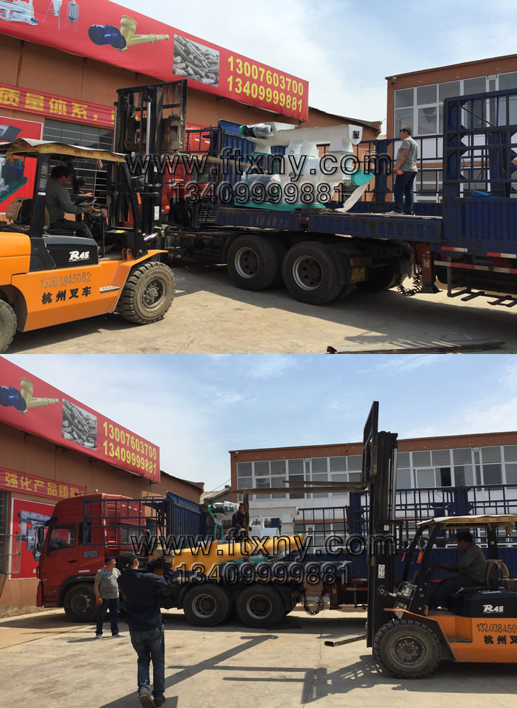 錦州木屑顆粒機生產線發貨