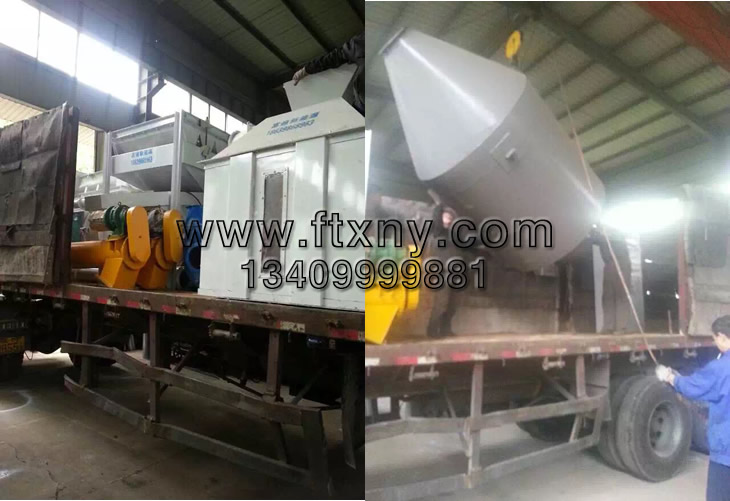 山西介休木屑顆粒機生產線發貨